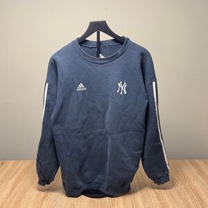 Adidas / NYC Vintage Dark Blue Crewneck Sweater